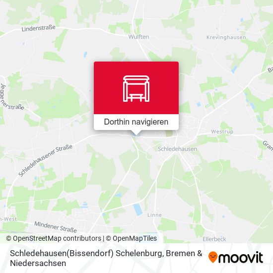 Schledehausen(Bissendorf) Schelenburg Karte