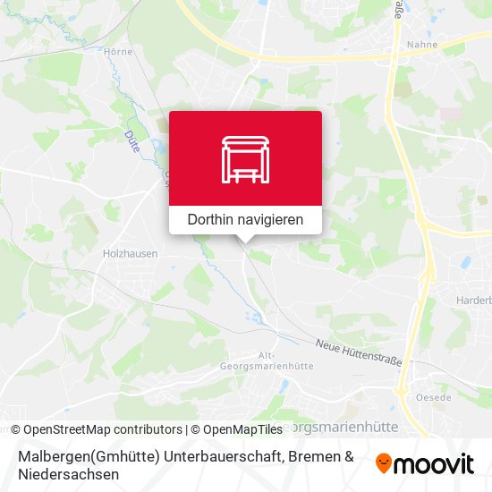 Malbergen(Gmhütte) Unterbauerschaft Karte