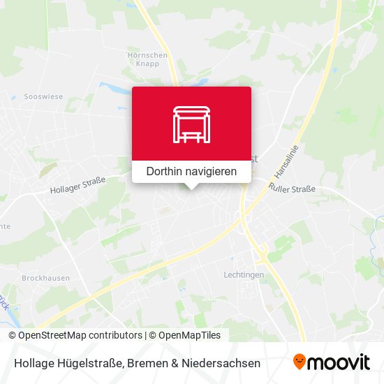 Hollage Hügelstraße Karte