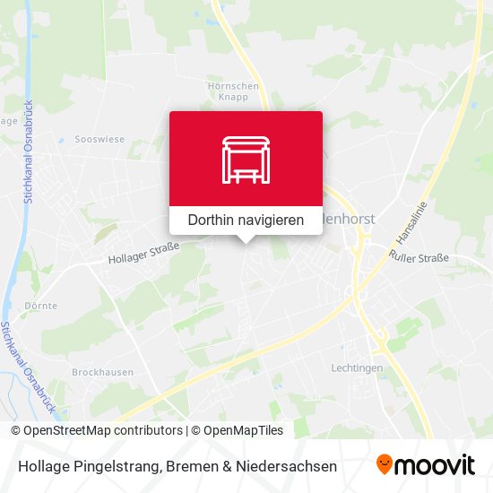 Hollage Pingelstrang Karte