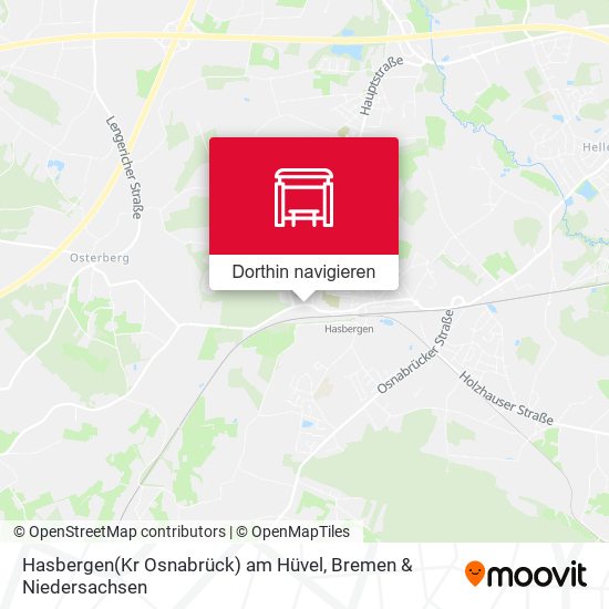 Hasbergen(Kr Osnabrück) am Hüvel Karte