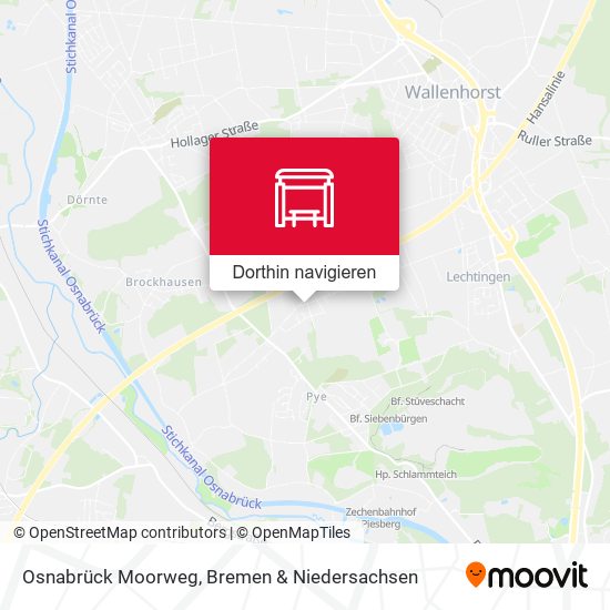 Osnabrück Moorweg Karte