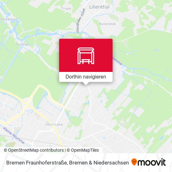 Bremen Fraunhoferstraße Karte