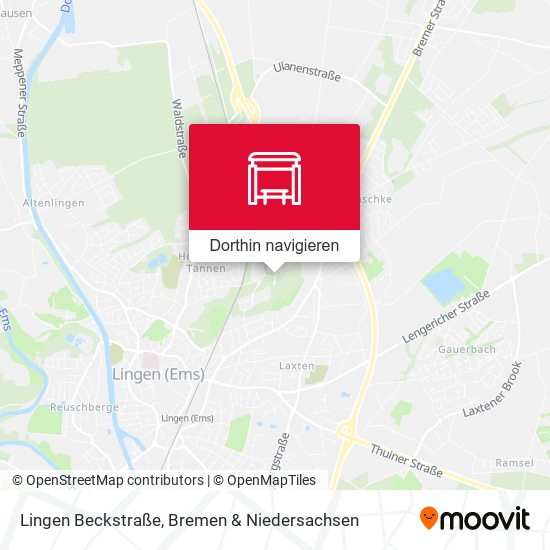 Lingen Beckstraße Karte