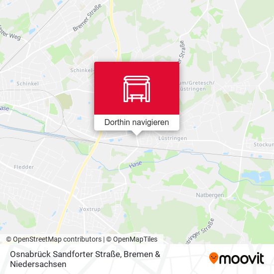 Osnabrück Sandforter Straße Karte