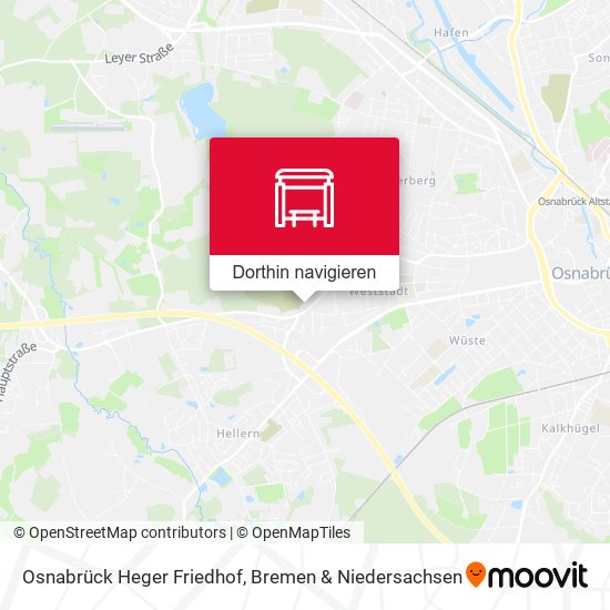 Osnabrück Heger Friedhof Karte