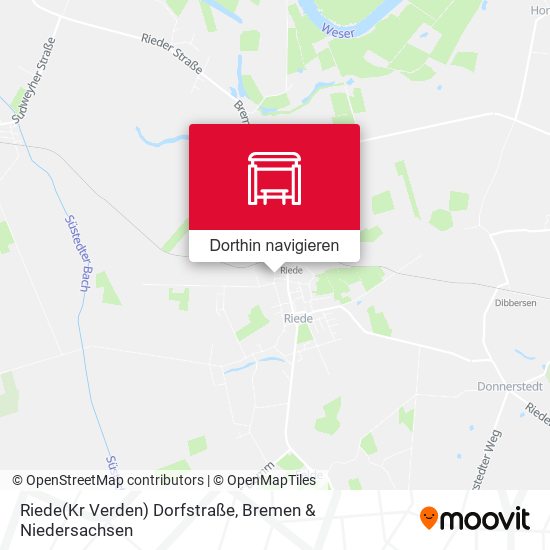 Riede(Kr Verden) Dorfstraße Karte