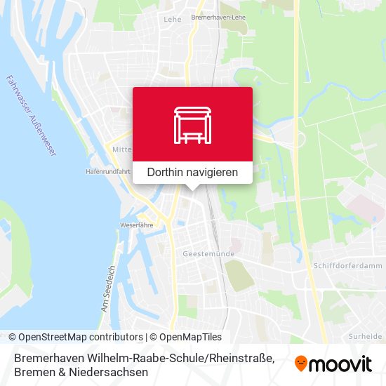Bremerhaven Wilhelm-Raabe-Schule / Rheinstraße Karte