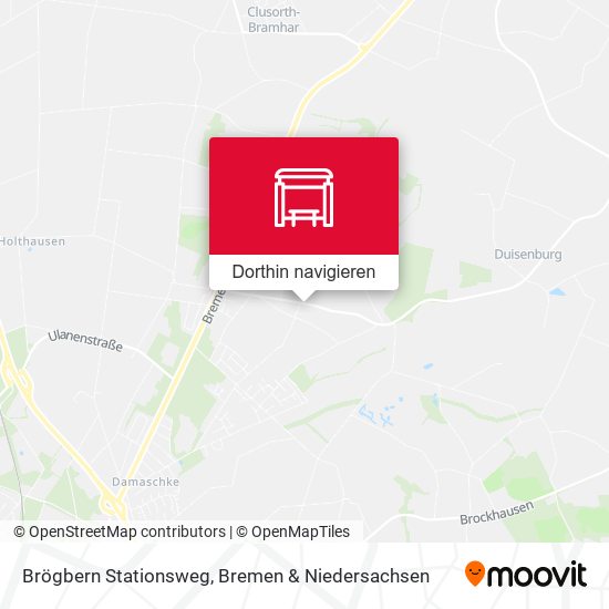 Brögbern Stationsweg Karte