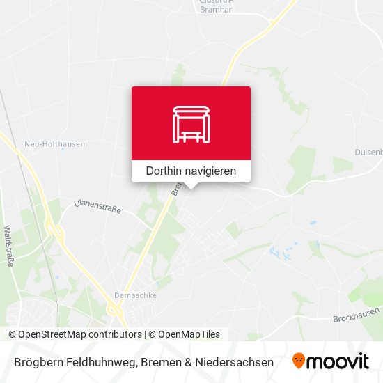 Brögbern Feldhuhnweg Karte