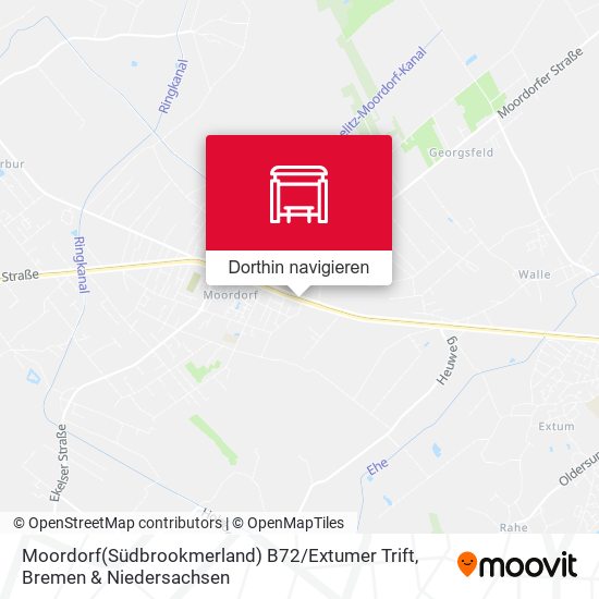 Moordorf(Südbrookmerland) B72 / Extumer Trift Karte