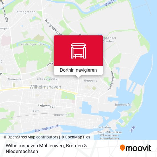 Wilhelmshaven Mühlenweg Karte