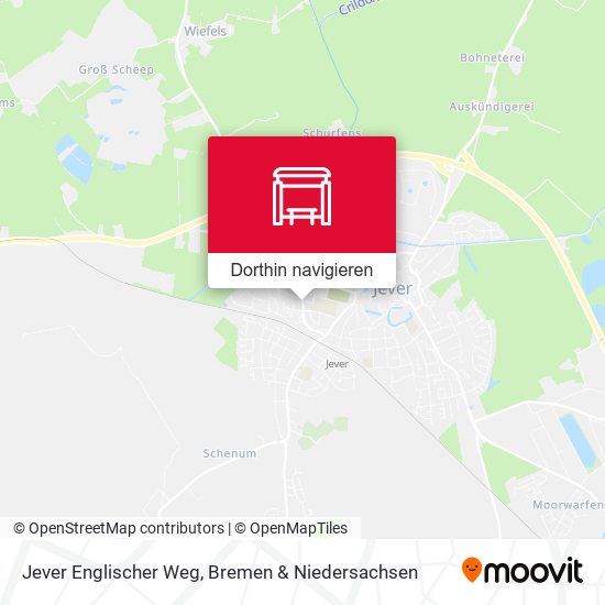 Jever Englischer Weg Karte