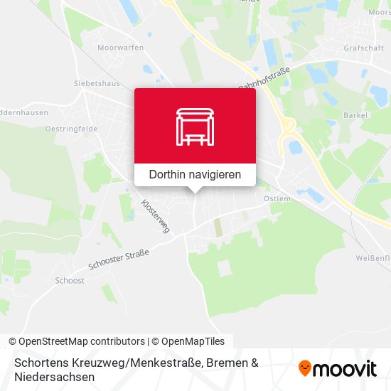Schortens Kreuzweg/Menkestraße Karte