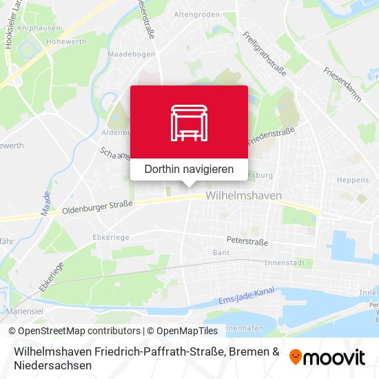 Wilhelmshaven Friedrich-Paffrath-Straße Karte