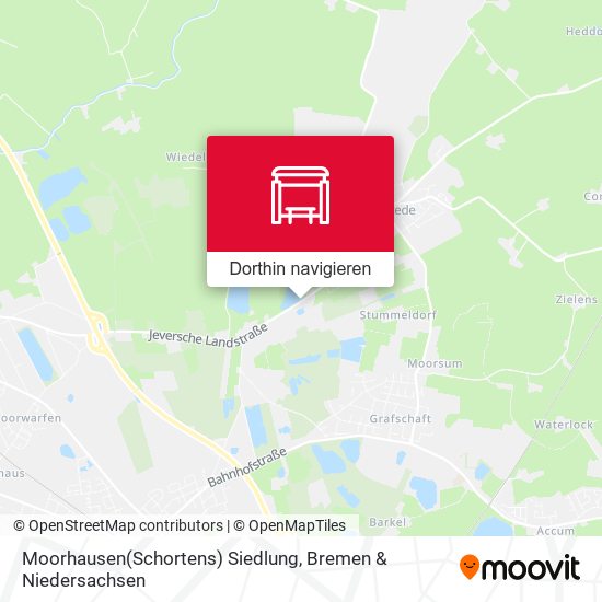 Moorhausen(Schortens) Siedlung Karte