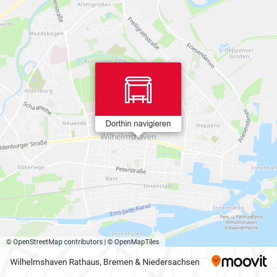 Wilhelmshaven Rathaus Karte