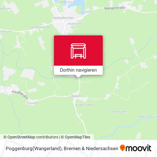Poggenburg(Wangerland) Karte