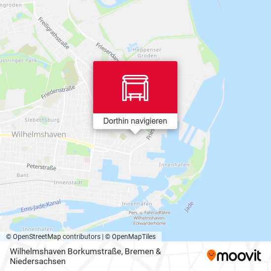 Wilhelmshaven Borkumstraße Karte