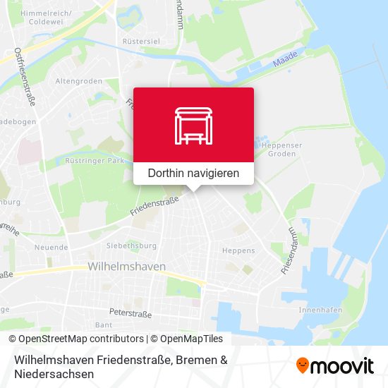 Wilhelmshaven Friedenstraße Karte