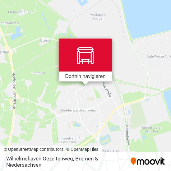 Wilhelmshaven Gezeitenweg Karte