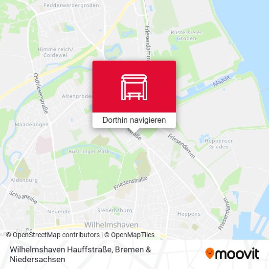 Wilhelmshaven Hauffstraße Karte
