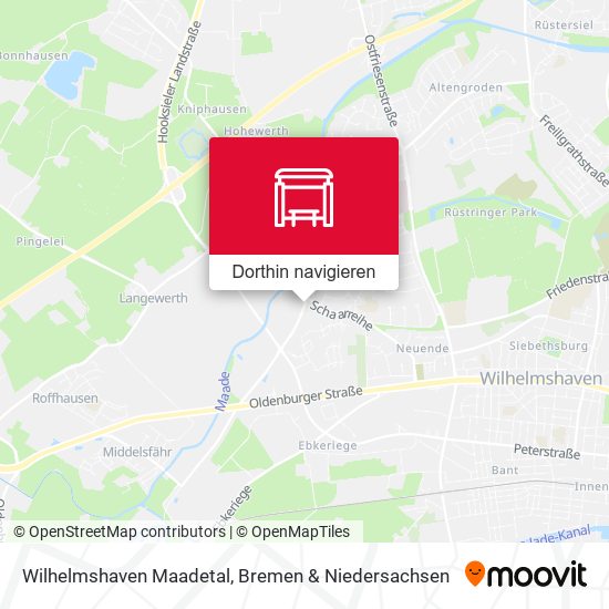 Wilhelmshaven Maadetal Karte