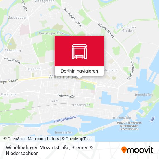 Wilhelmshaven Mozartstraße Karte