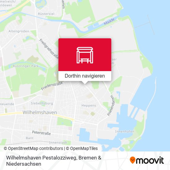 Wilhelmshaven Pestalozziweg Karte