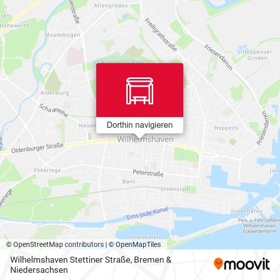 Wilhelmshaven Stettiner Straße Karte