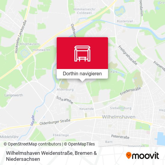 Wilhelmshaven Weidenstraße Karte