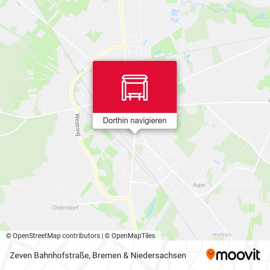 Zeven Bahnhofstraße Karte