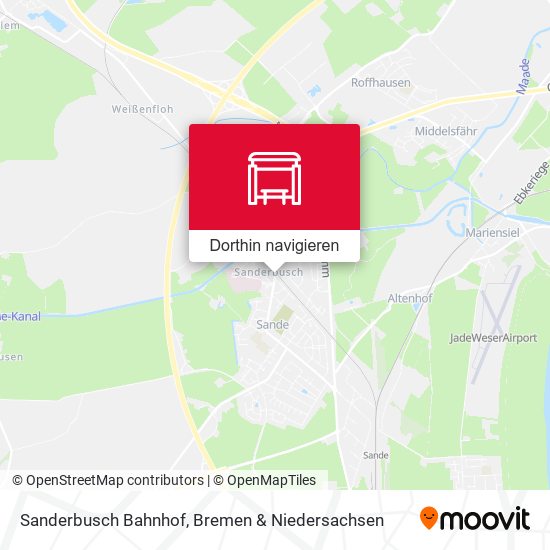Sanderbusch Bahnhof Karte