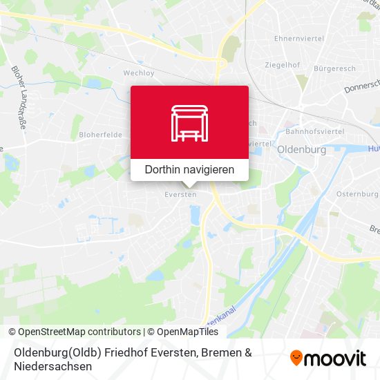 Oldenburg(Oldb) Friedhof Eversten Karte