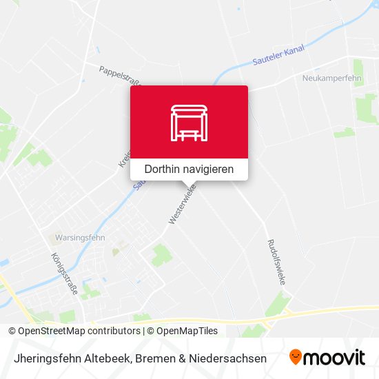 Jheringsfehn Altebeek Karte