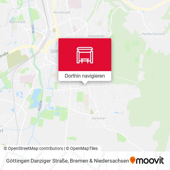 Göttingen Danziger Straße Karte