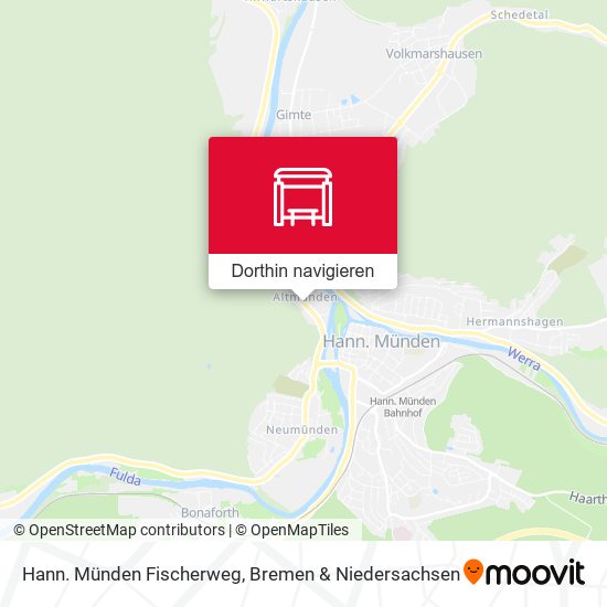 Hann. Münden Fischerweg Karte