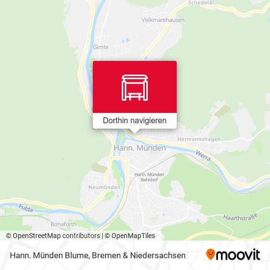 Hann. Münden Blume Karte
