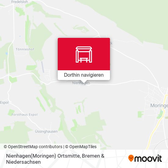Nienhagen(Moringen) Ortsmitte Karte
