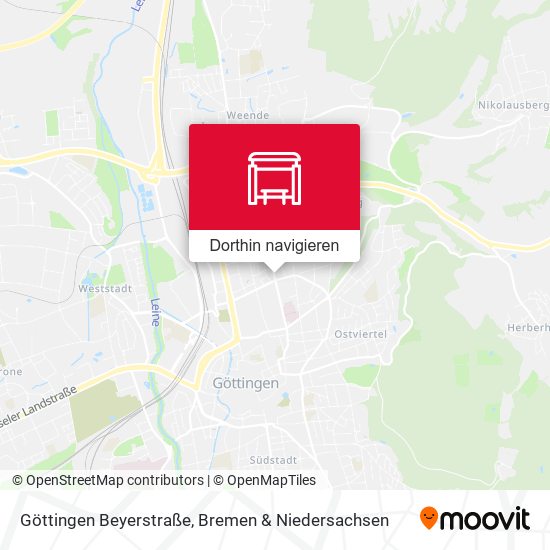 Göttingen Beyerstraße Karte