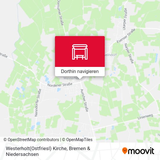 Westerholt(Ostfriesl) Kirche Karte