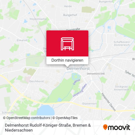Delmenhorst Rudolf-Königer-Straße Karte