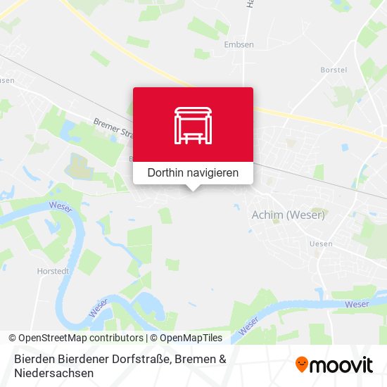Bierden Bierdener Dorfstraße Karte