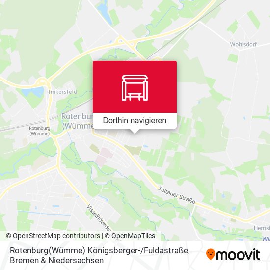 Rotenburg(Wümme) Königsberger- / Fuldastraße Karte