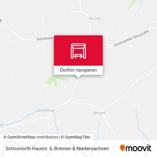 Schoonorth Hausnr. 6 Karte