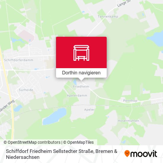 Schiffdorf Friedheim Sellstedter Straße Karte