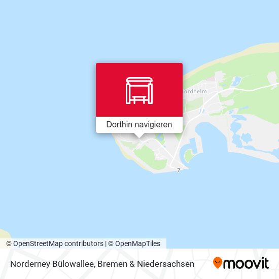 Norderney Bülowallee Karte