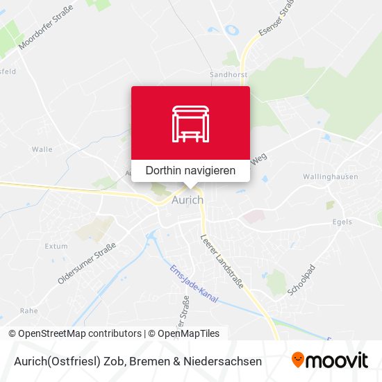 Aurich(Ostfriesl) Zob Karte
