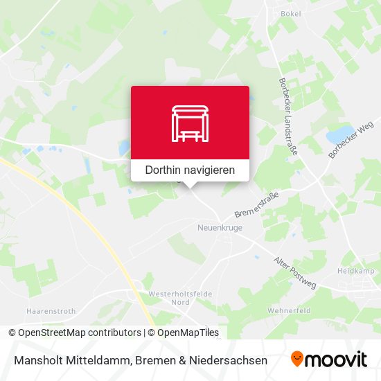 Mansholt Mitteldamm Karte