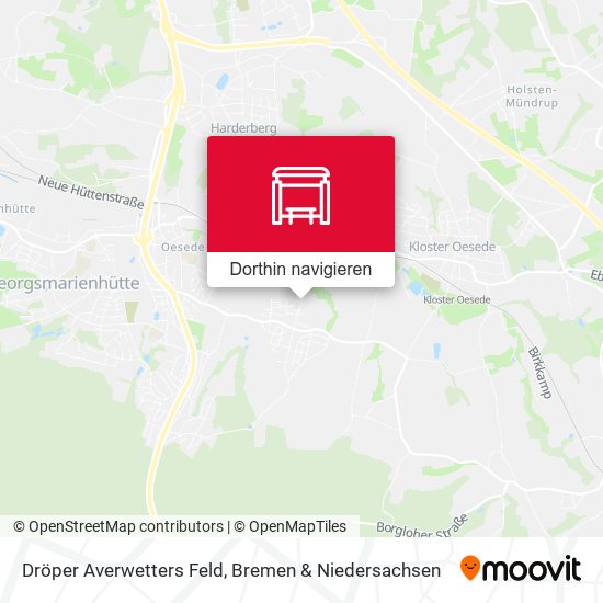 Dröper Averwetters Feld Karte